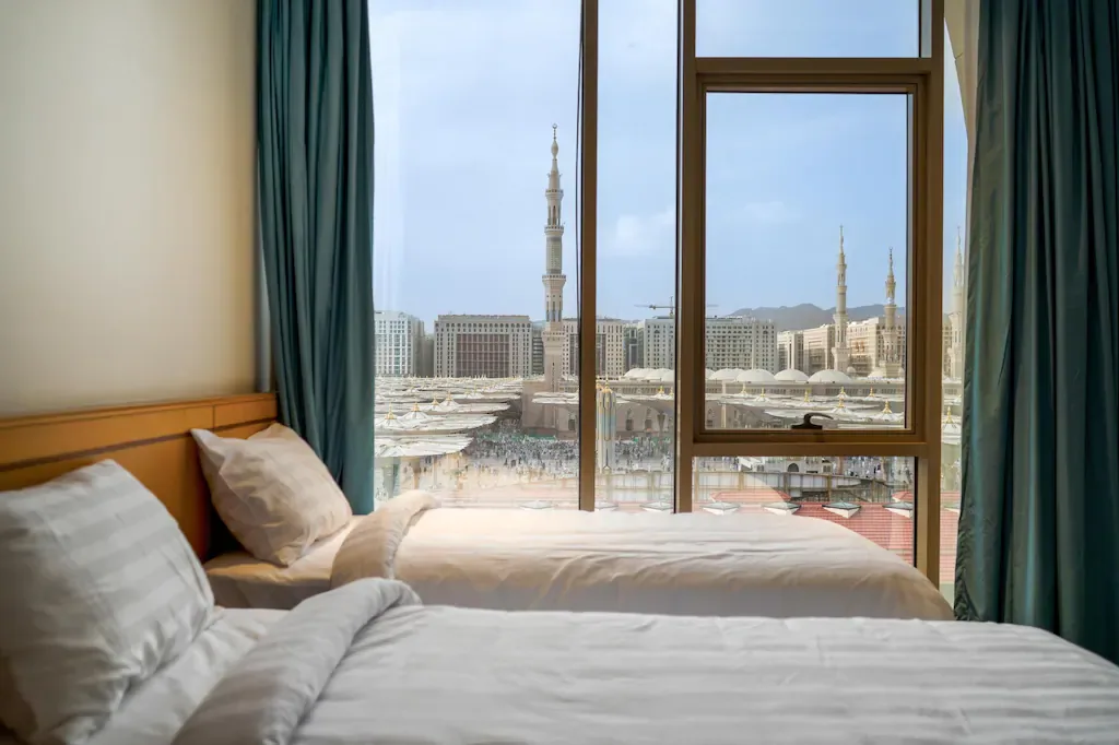Bilik dengan pemandangan Masjid Nabawi