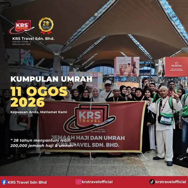 Siaran Instagram KRS Travel — 14 Ogos 2026