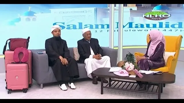 Tuan Hj Ssunaibari dan Ustaz Hj Abu Huzaifa ditemu ramah dalam rancangan Nasi Lemak Kopi O di TV9
