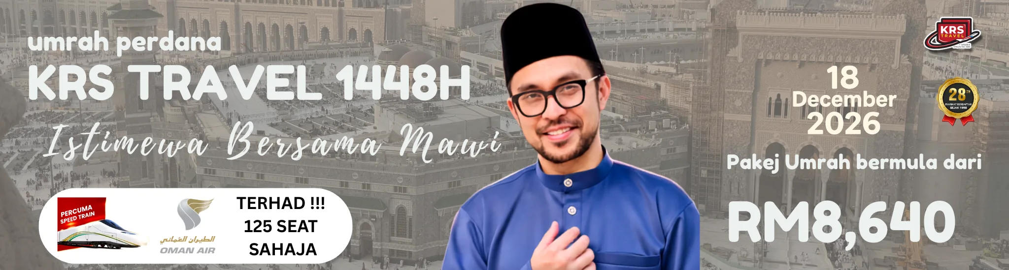 Pakej Haji KRS Travel — Haji Khas dan Haji Mujamalah